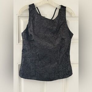 CDC Black Glittery Top